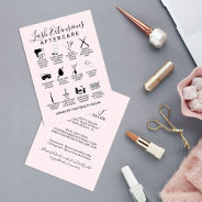 Simple Blush Pink Lash Extensions Aftercare Icon Business Card at Zazzle