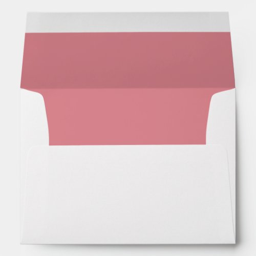 Simple Blush Pink Lined Return Address Envelope