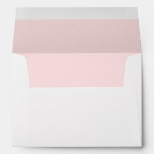 Simple Blush Pink Printed Wedding Invitation Envelope