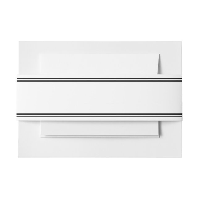 Simple Boarder Invitation Belly Band (Front Example)