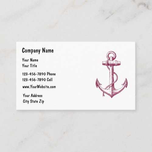 SImple Boating Business Cards
