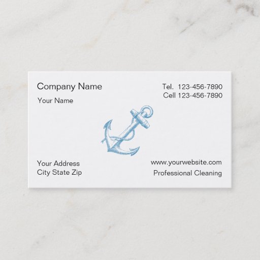 Customizable Simple Boating Business Cards