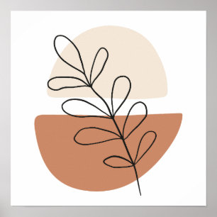 Simple Boho Drawings Boho Chic Aesthetic Bohemian Poster