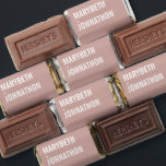 Simple Boho Dusty Rose Typography Wedding Hershey's Miniatures<br><div class="desc">Personalize the custom text above. You can find additional coordinating items in our "Simple Boho Dusty Rose Typography Wedding" collection. ***PLEASE NOTE: ALL OF THE WORDING AND TEXT AND BACKGROUND COLOR IS EDITABLE. You can change all of the words and you can also change the text color as well. For...</div>