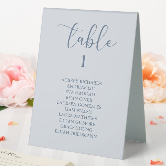 Simple Boho Floral Wedding  Table Tent (In SItu (Wedding))