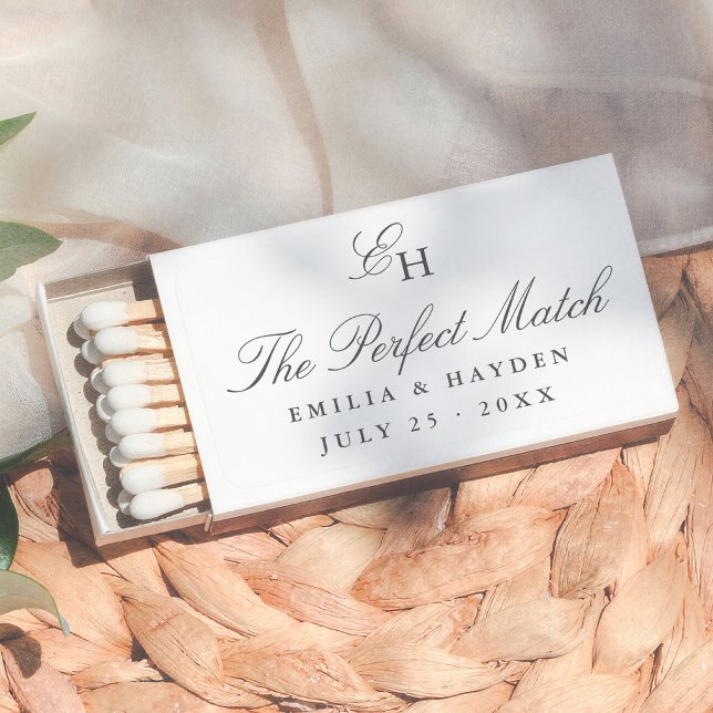 Simple Boho Minimalist Wedding Matchboxes (Creator Uploaded)