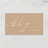 Modern Thank You For Shopping Small Branding Business Card