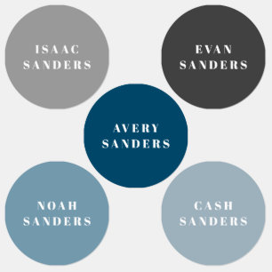 Simple Boho Rainbow Waterproof Clothing Name Labels