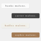 Simple Boho Rainbow Waterproof Name