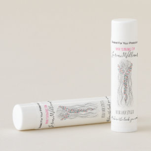 Simple Boho Wedding Hair Stylist Romantic Flower Lip Balm