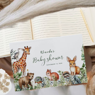 Simple Boho Woodland Baby Shower Guest Book