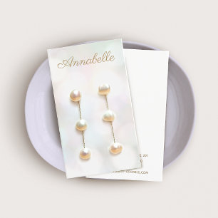Simple Bokeh Jewelry Earring Display Card