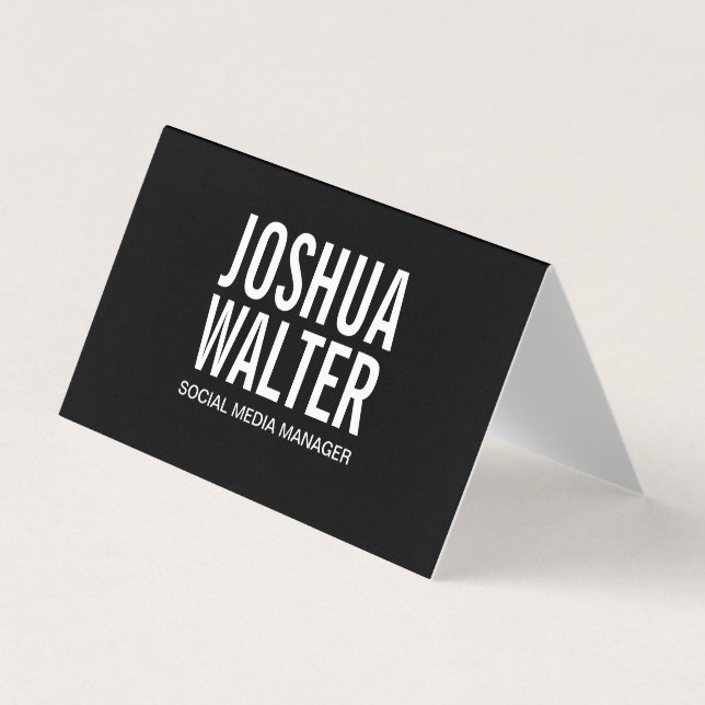 Simple Bold Business Card (Front)