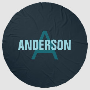 Simple Bold Customizable Monogrammed Name Beach Towel