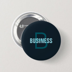 Simple Bold Customizable Monogrammed Name  Button