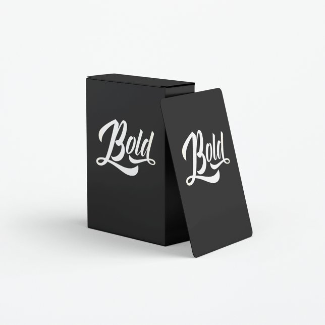 Simple Bold Hand Lettered Script  Poker Cards (Creator Uploaded)