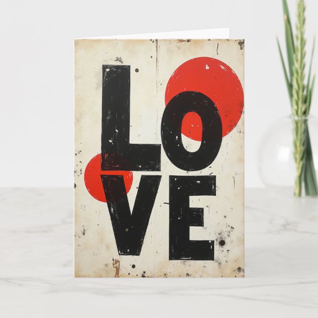 Simple Bold Love Card (Front)