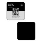 Simple Bold Minimal Company Logo Modern QR Code