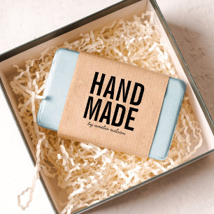 Simple Bold Personalize with Name Handmade Self-inking Stamp