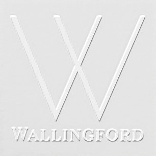 Simple Bold Single Initial Monogram Name #11NL Embosser