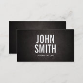 Simple Bold Text Attorney Business Card (Front/Back)