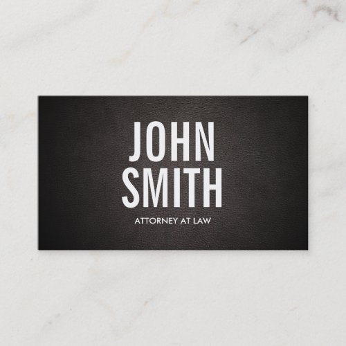 Simple Bold Text Attorney Business Card