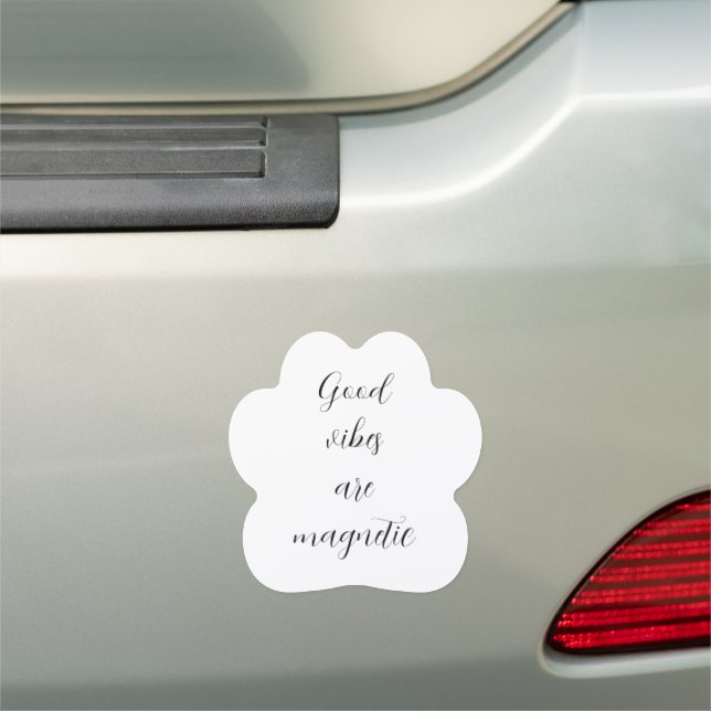 Simple Bold Text Customizable Car Magnets (In Situ)