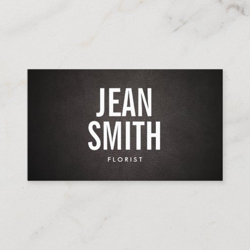 Customizable Simple Bold Text Florist Business Card Business Cards