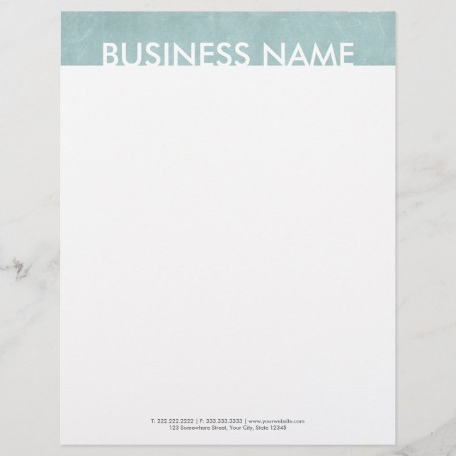Simple Bold Text Letterhead (Front)