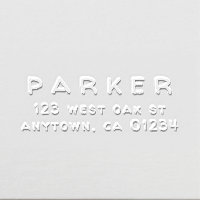 Simple Bold Type Hand-writing Return Address