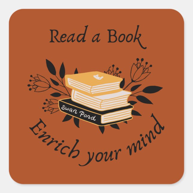 Simple Book Lover | just one more chapter reading Square Sticker (Front)