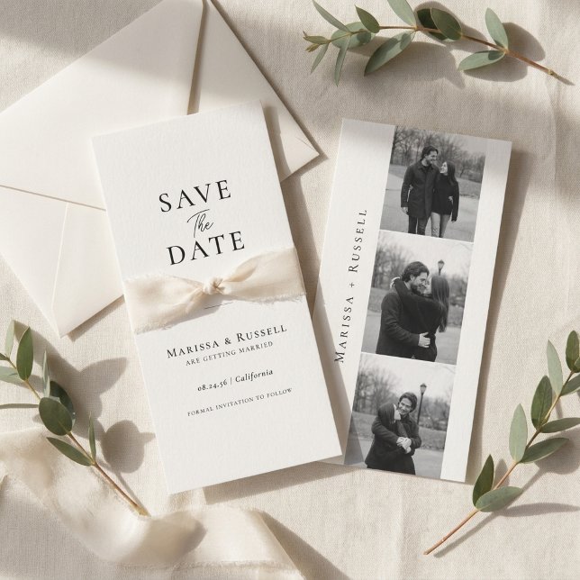 Simple Bookmark Photo Booth Save The Date (Creator Uploaded)