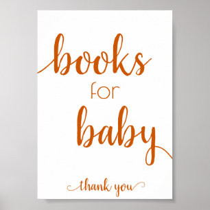 Simple Books for Baby   Fall Orange Book Dropoff Poster