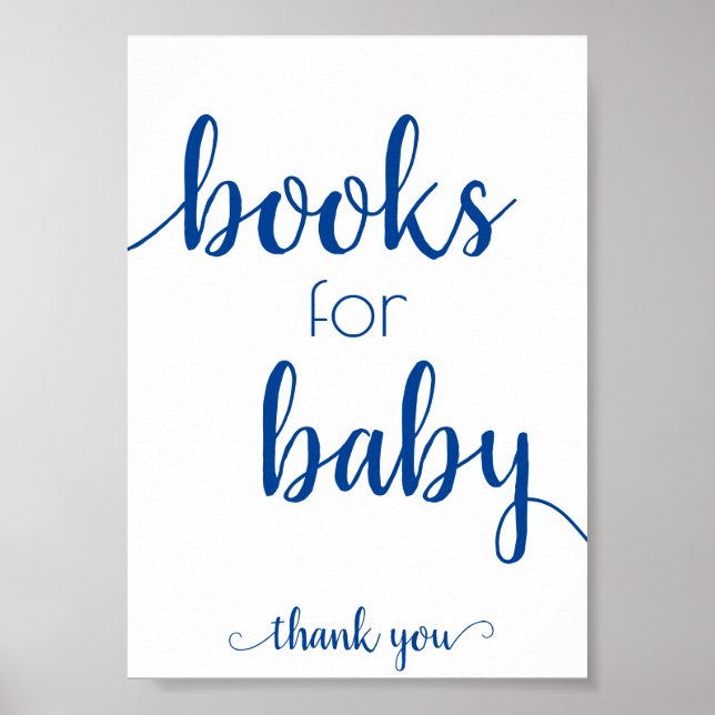 Simple Books for Baby | French Blue Book Dropoff Poster (Front)