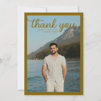 simple bordered bold minimalistic graduate announcement