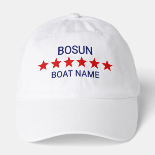 Simple Bosun Boat Name With Stars DIY Colors Hat