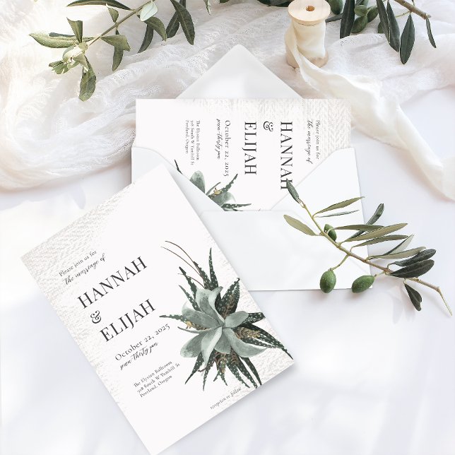 Simple Botanical Earth Tones Invitation (Creator Uploaded)