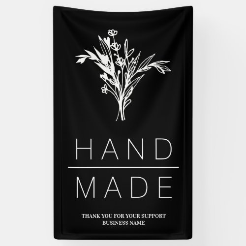 Simple Botanical Minimalist Handmade Business Banner