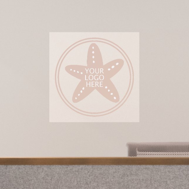 Simple Boutique Business Logo Retail Shop Wall Decal (Office)