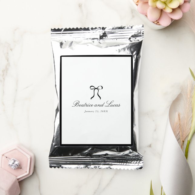 Simple Bow Classic Wedding Coffee Drink Mix (Wedding)