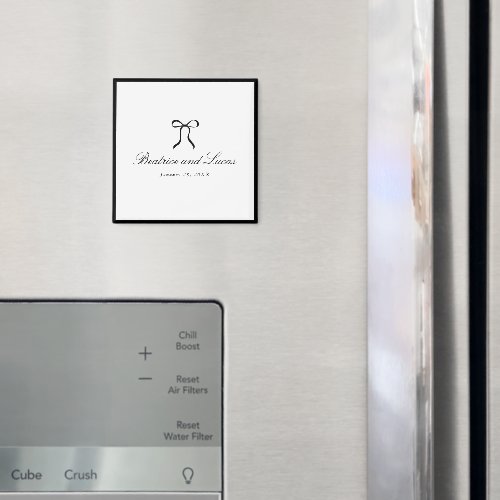 Simple Bow Classic Wedding Magnet