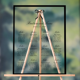 Simple Bow Classic Wedding Seating Chart