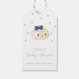 Simple Boy Little Dumpling Baby Shower  Gift Tags