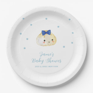 Simple Boy Little Dumpling Baby Shower  Paper Plates