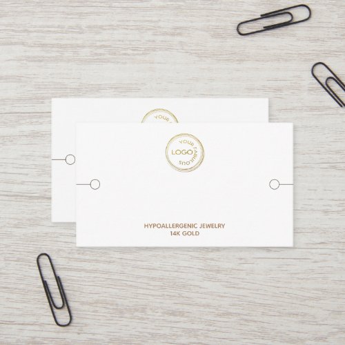 Simple Bracelet Display Your Logo on White Business Card