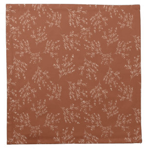 Simple Branches Fall Color Palette   Burnt Sienna Cloth Napkin