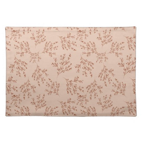 Simple Branches Fall Color Palette  Cheek Peach Cloth Placemat