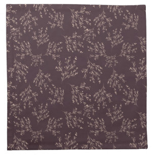 Simple Branches Fall Color Palette   Plum Wine Cloth Napkin