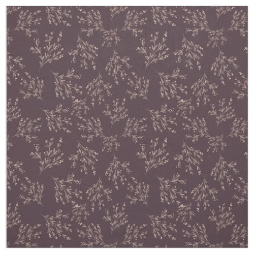 Simple Branches Fall Color Palette  Plum Wine Fabric