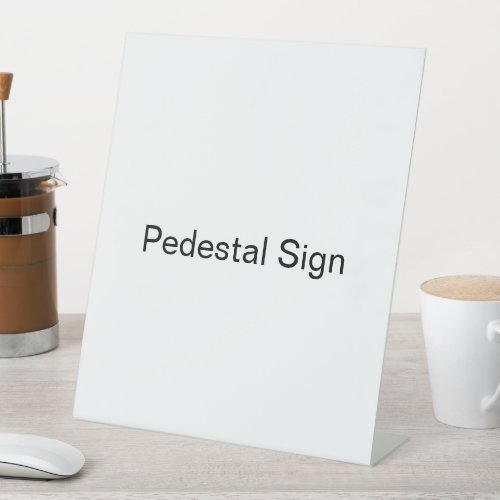 Simple Brand Promotion 10" x 12" Plastic Pedestal Sign